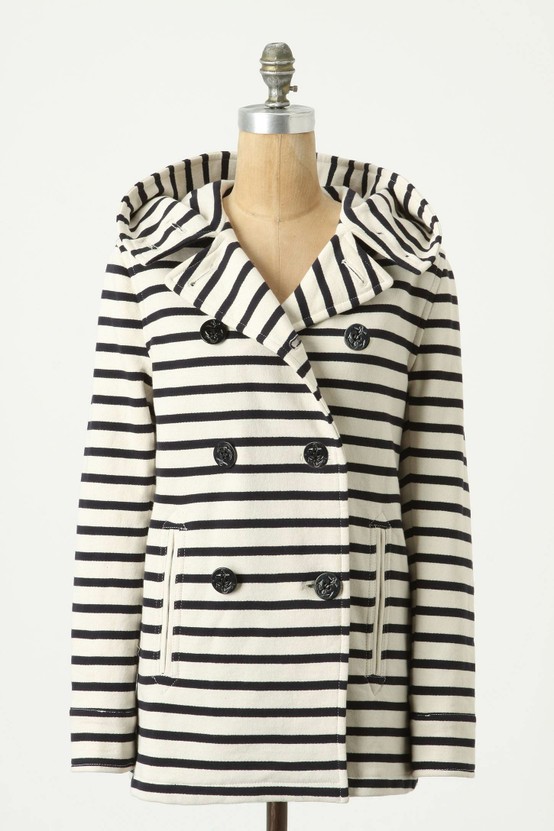 Striped Jersey Peacoat by Gloverall