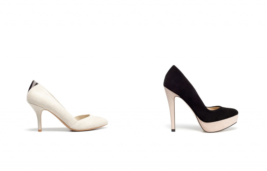 Medium Heel Shoes and Two Tone Platform Shoes by Court