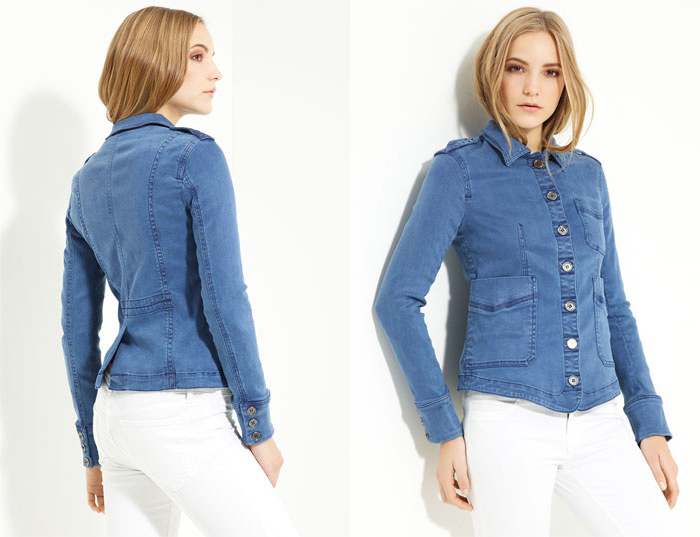 Brit Denim Shirt Jacket by Burberry