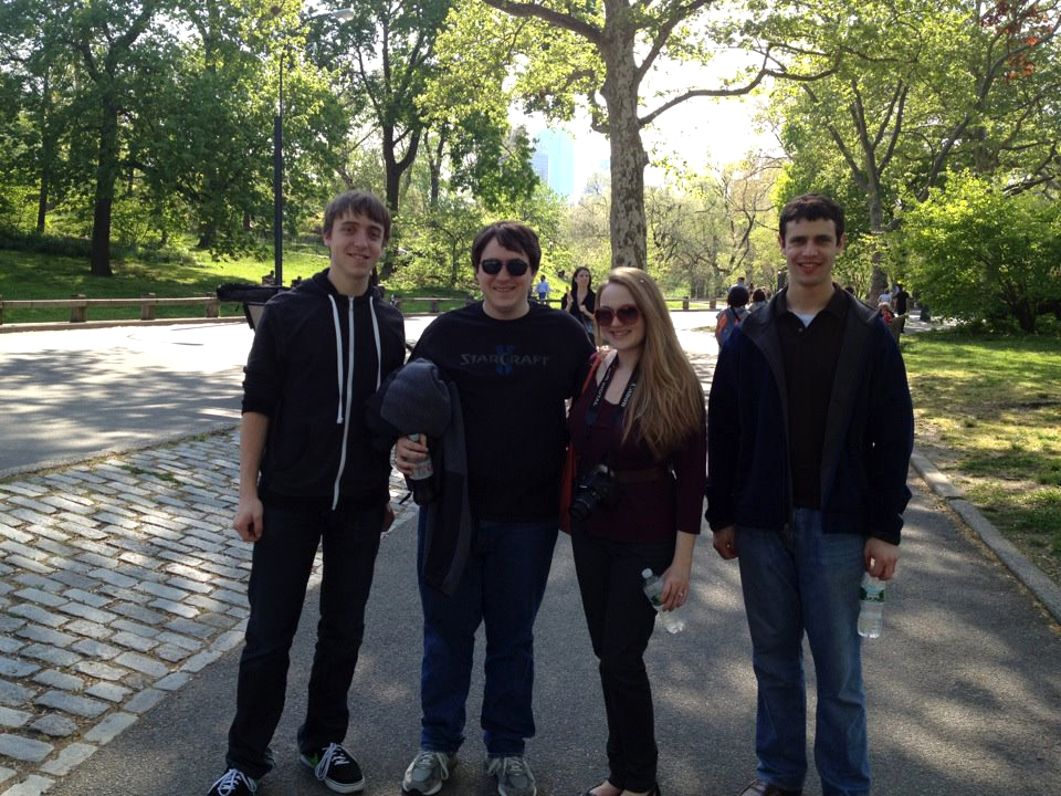 Brian, Matthew, Me, my camera, and Ben in Central Park