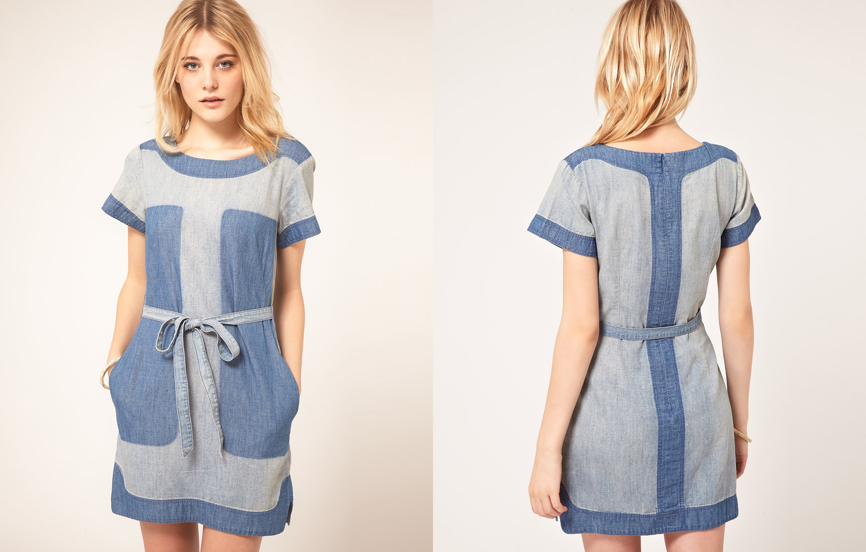 Denim Panel Dress by French Connection