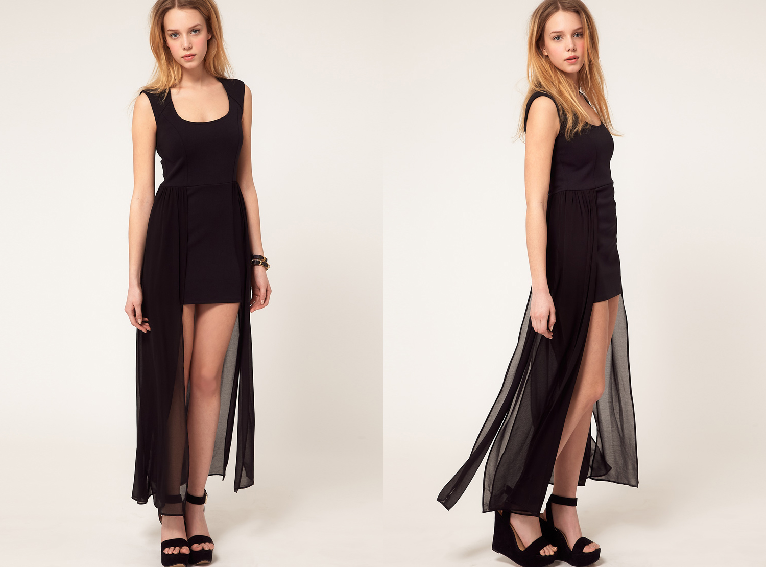 River Island Drape Side Dress by ASOS