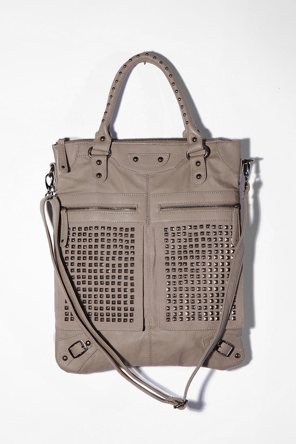 7 Chi Pyramid Studded Tote