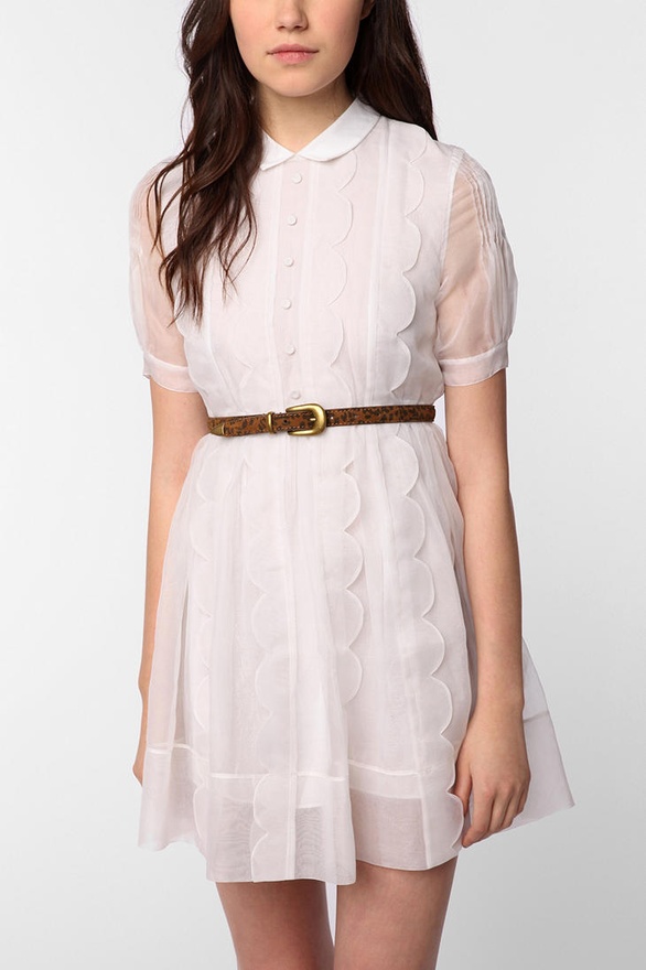 Silk Scalloped Ella Dress by TBA