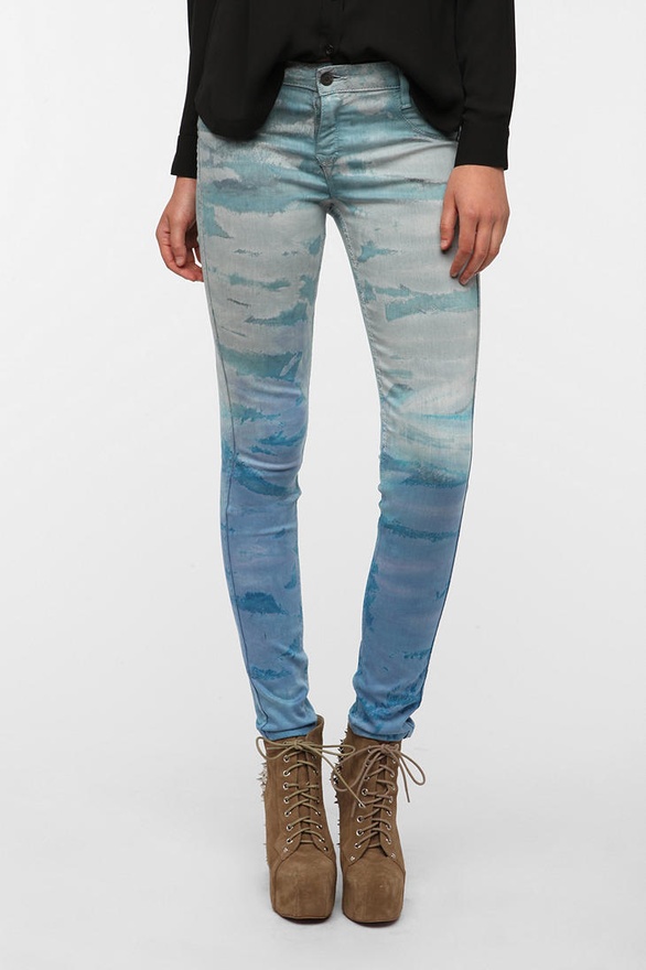 Reversible Tie-Dye Detour Skinny Jean by Bleulab