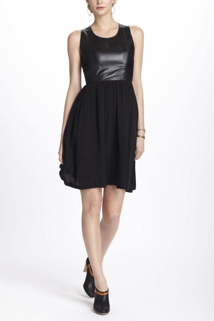 Mixed Materials Dress by Line & Dot