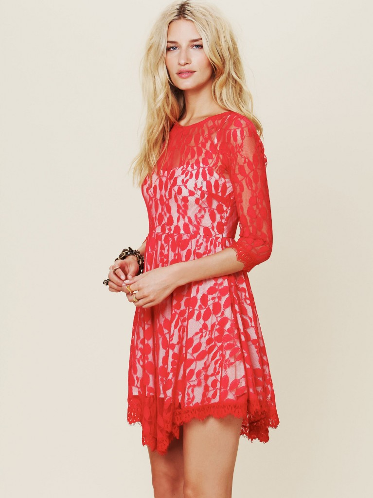 Floral Mesh Lace Dress by Free People