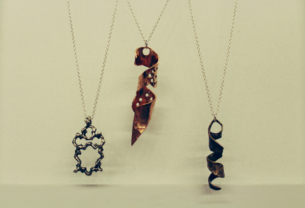 metalworked necklaces