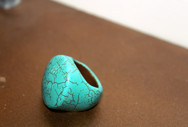 turquoise ring by Gold Tentacle