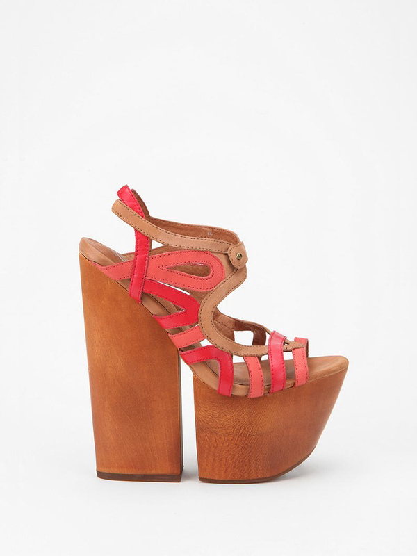 Extreme Wood Sandal by Jeffrey Campbell