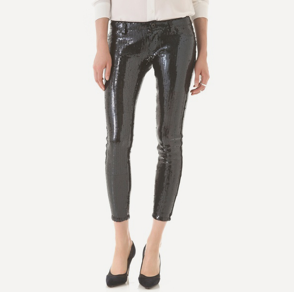 Sequined Skinny Pants by Blank Denim