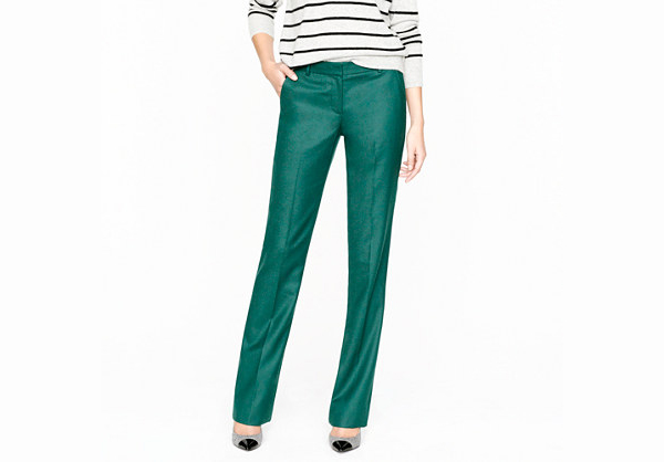 Stovepipe Trouser in Wool Flannel by J. Crew