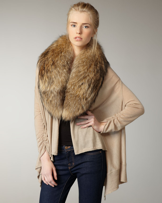 Izzy Cardi With Fur by alice + olivia