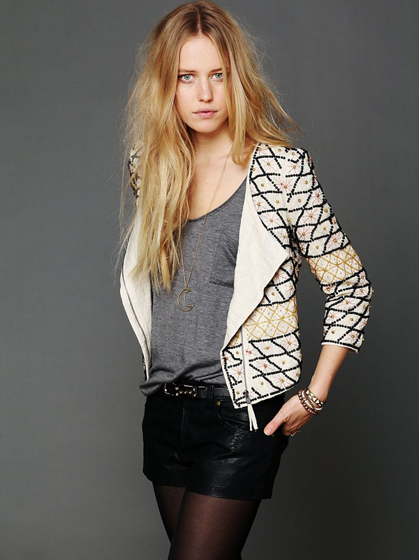 Crossed Paths Beaded Jacket by Free People