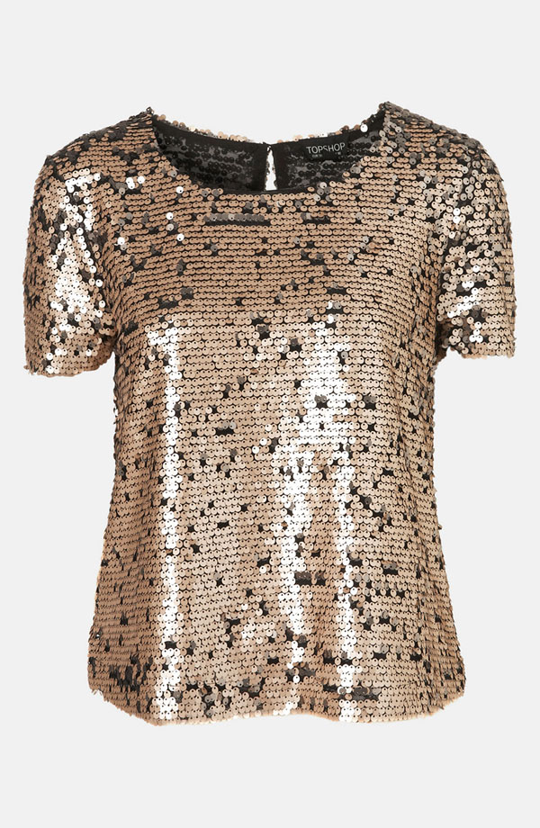 Sequin Top by Topshop