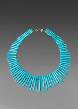 Kenneth Jay Lane Turquoise Spike Necklace